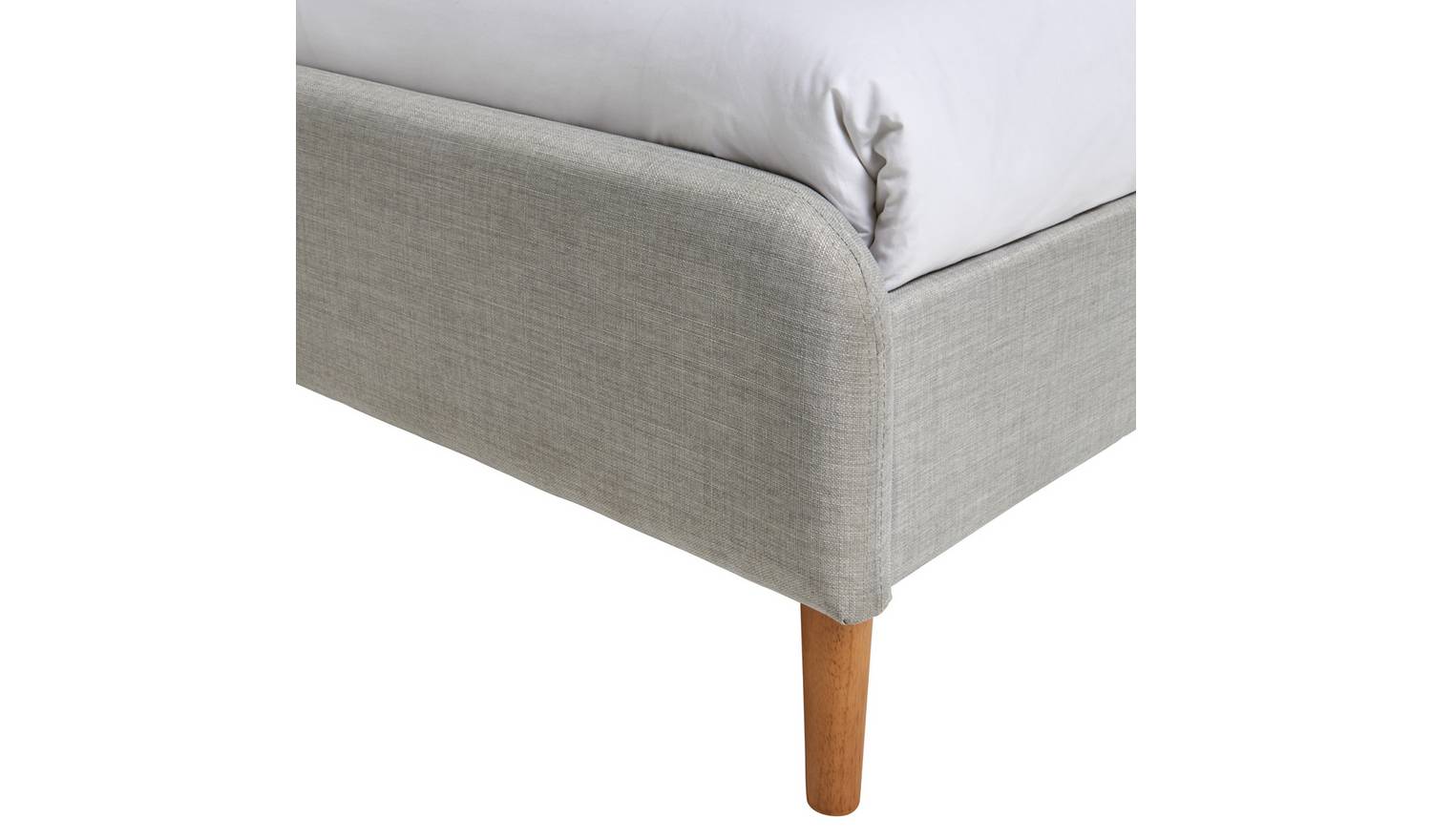 Habitat Aspen Single Fabric Bed Frame - Grey