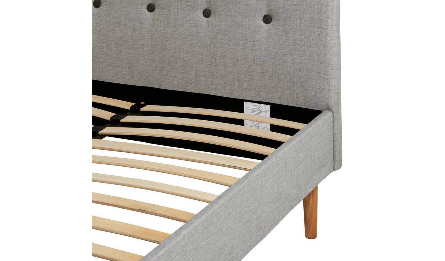 Habitat Aspen Single Fabric Bed Frame - Grey