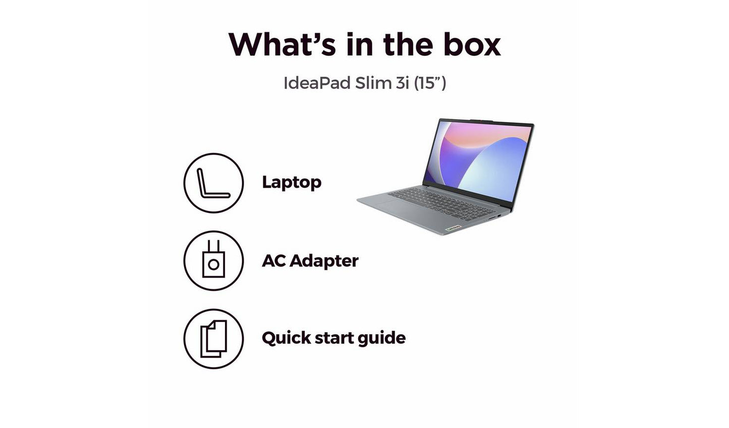 Lenovo IdeaPad Slim 3 15.6in N100 4GB 128GB Laptop