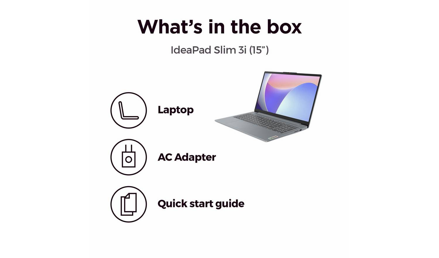 Lenovo IdeaPad Slim 3 15.6in N100 4GB 128GB Laptop