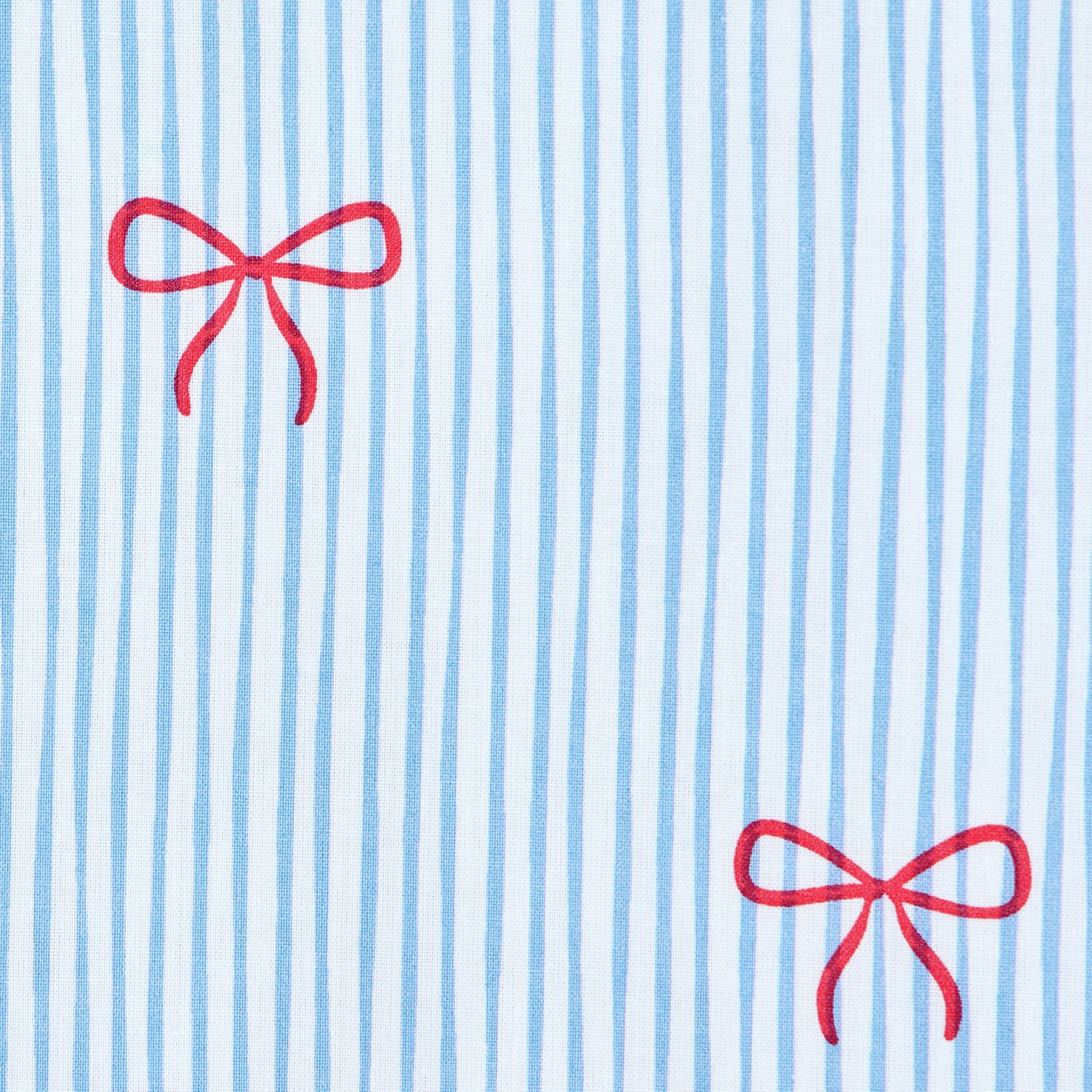 Argos Home Blue Stripe Bows Bedding Set - Single
