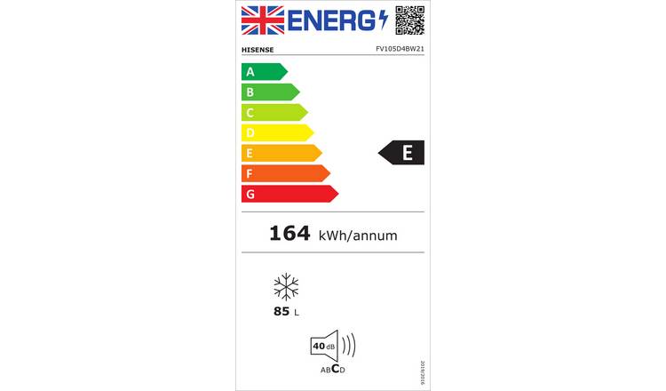 Hisense FV105D4BW21 Under Counter Freezer - White