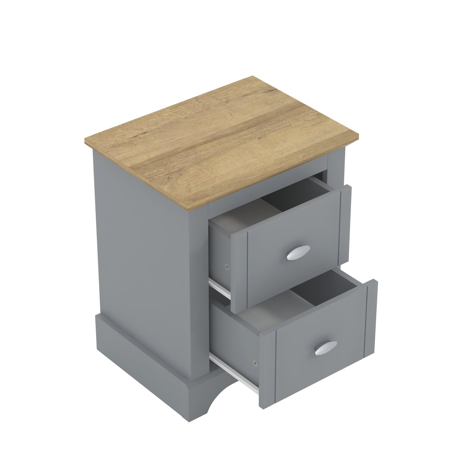 Homelife Tetbury 2 Drawer Bedside Table