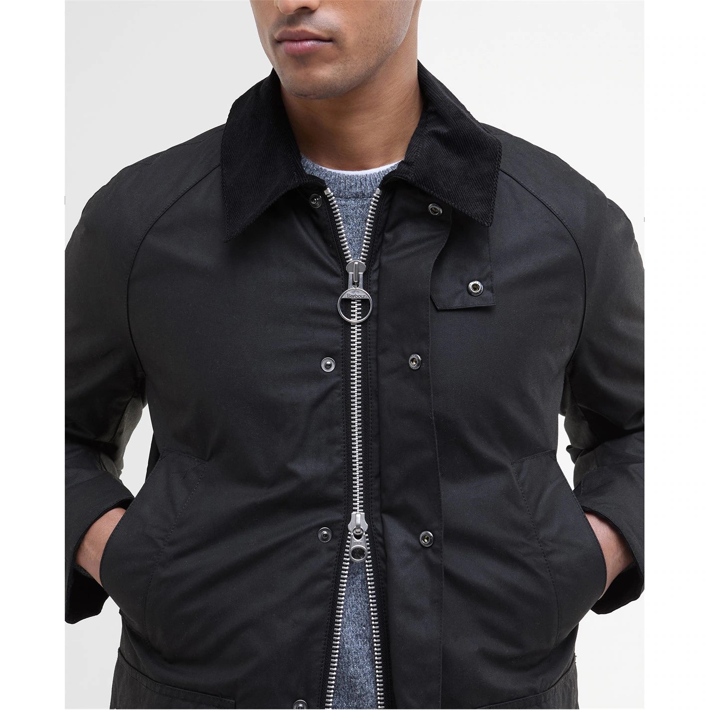 Barbour Mens Ashby Water Resistant Windproof Long Sleeve Wax Jacket