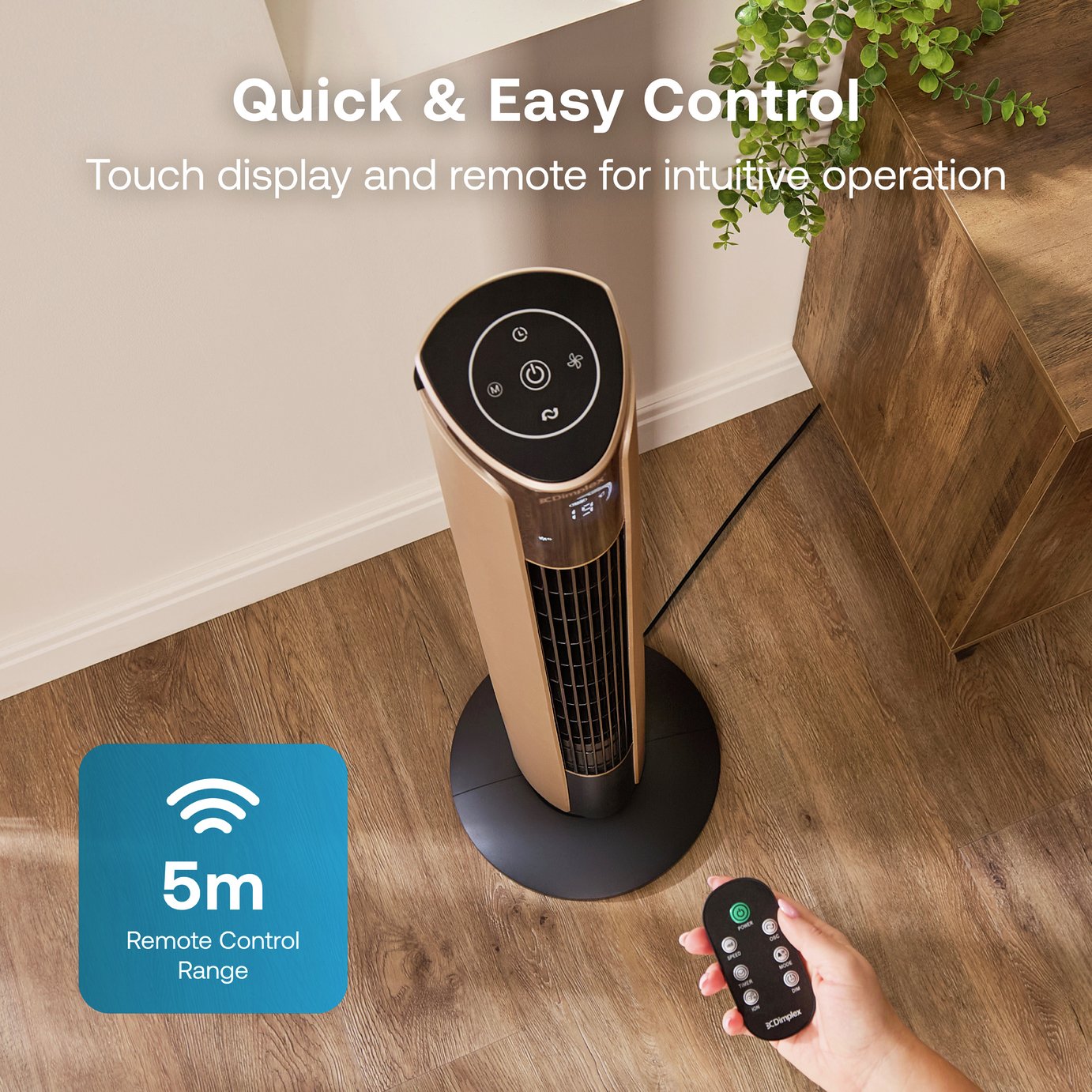 Dimplex Ion Fresh Cooling Tower Fan - Copper