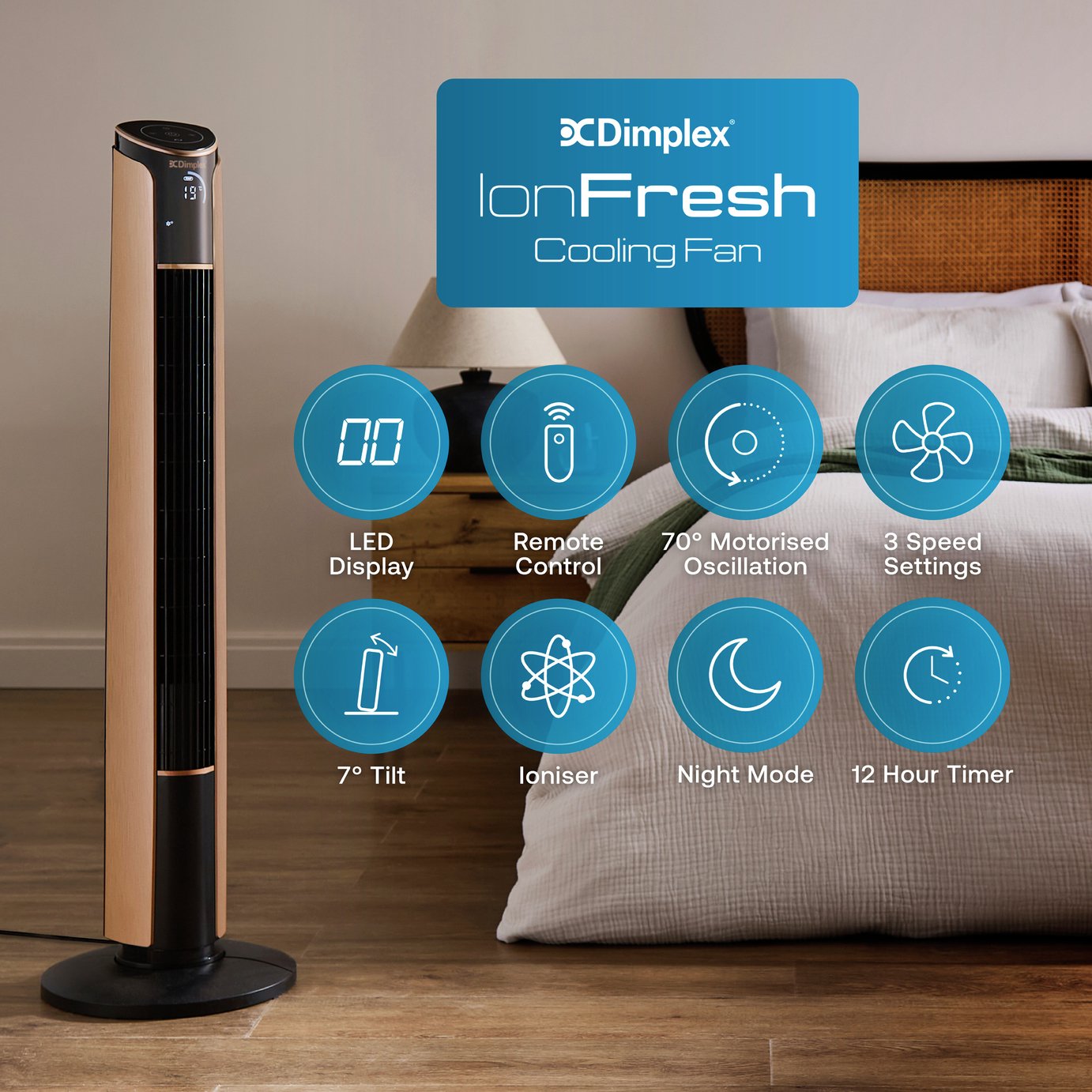Dimplex Ion Fresh Cooling Tower Fan - Copper