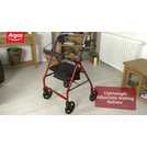 Drive Devilbiss Aluminium Four Wheel Rollator Walking Frame