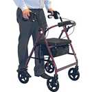 Drive Devilbiss Aluminium Four Wheel Rollator Walking Frame