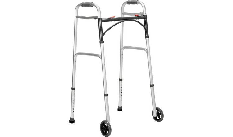 Drive Devilbiss Adjustable Folding Walking Frame with Wheels
