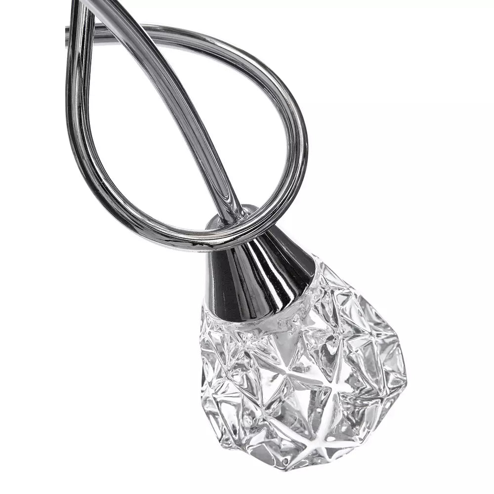 Argos Home Dico 3 Light Ceiling Light - Chrome & Glass