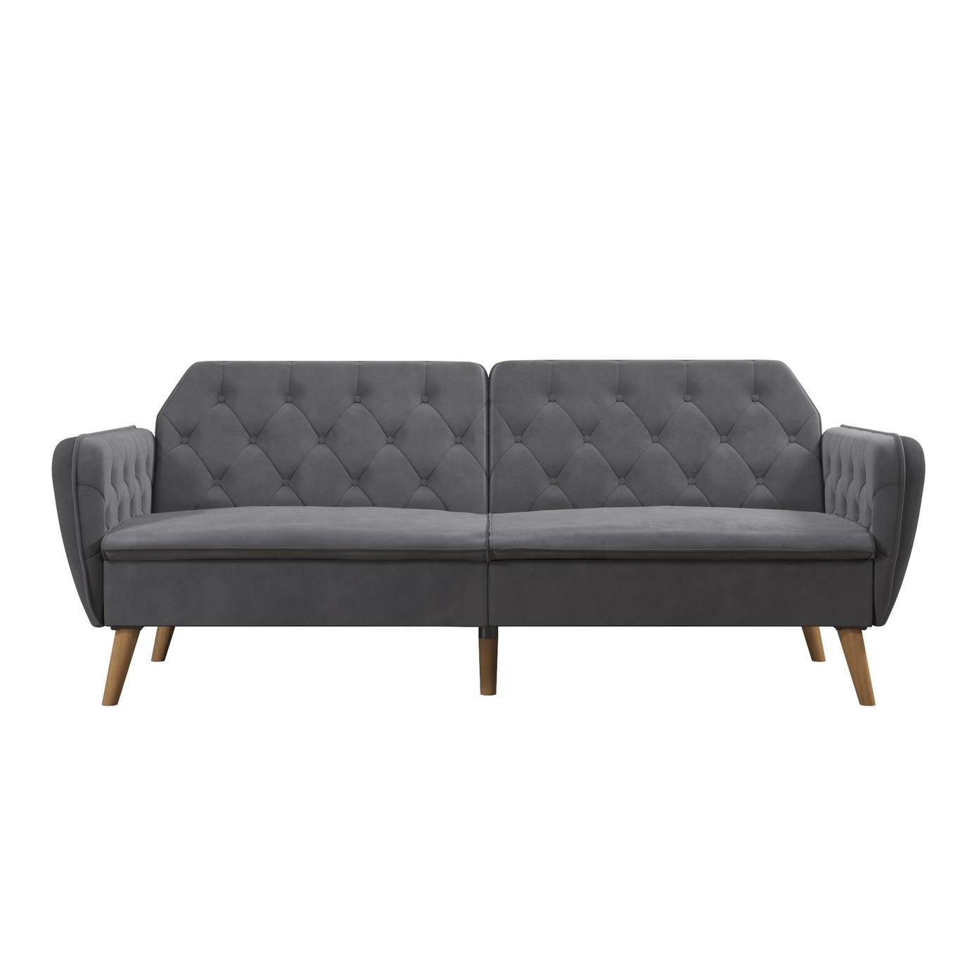 Novogratz Tallulah Velvet Clic Clac - Grey