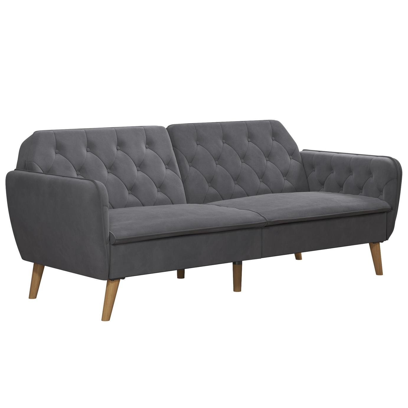 Novogratz Tallulah Velvet Clic Clac - Grey