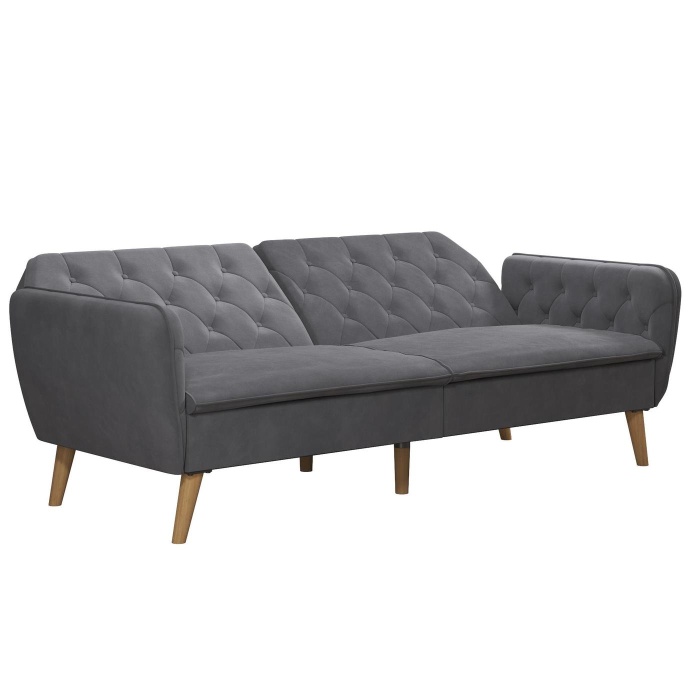 Novogratz Tallulah Velvet Clic Clac - Grey