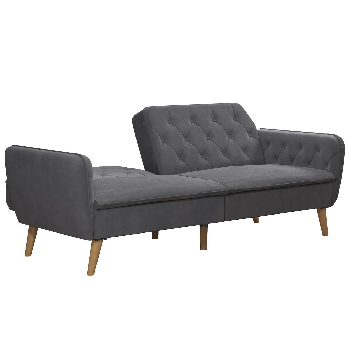 Novogratz Tallulah Velvet Clic Clac - Grey