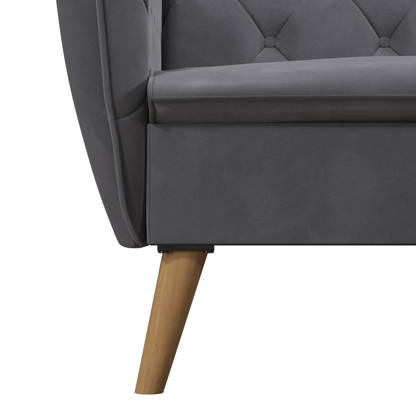 Novogratz Tallulah Velvet Clic Clac - Grey