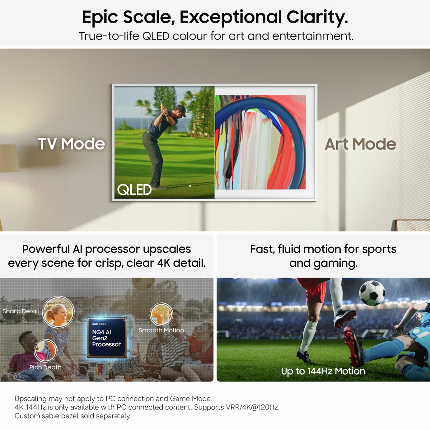 Samsung 43 Inch QE43LS03HEUXXU Smart 4K UHD HDR QLED TV