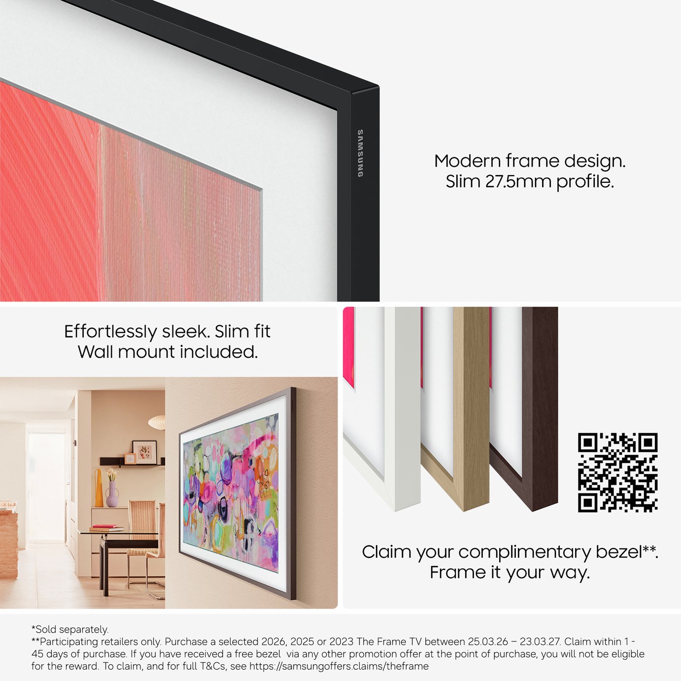 Samsung 43 Inch QE43LS03HEUXXU Smart 4K UHD HDR QLED TV
