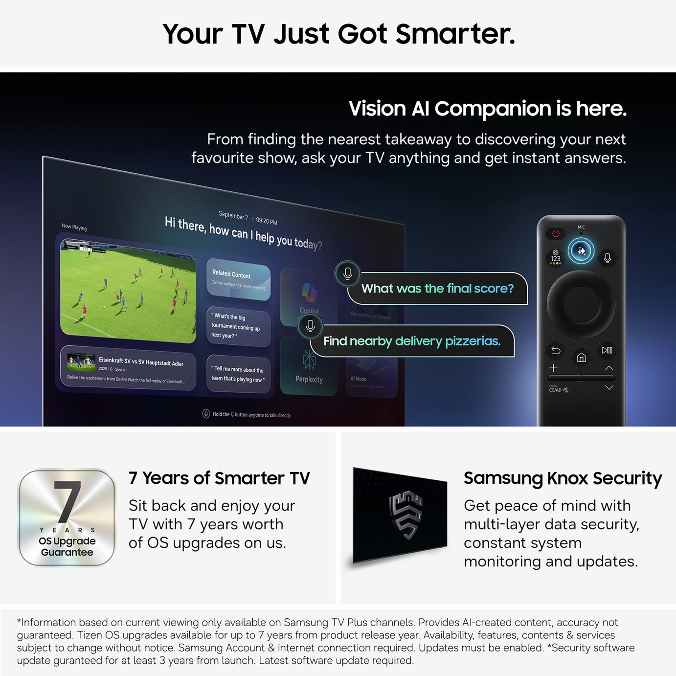 Samsung 50 Inch UE50U7000HKXXU Smart 4K UHD HDR Crystal TV