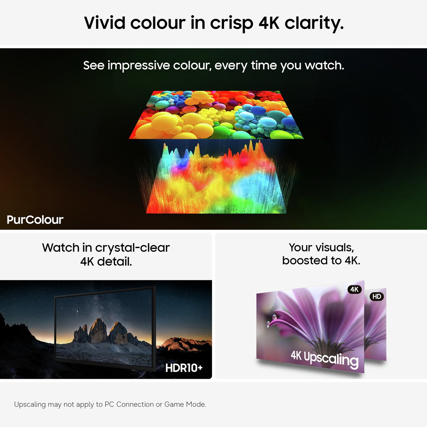 Samsung 65 Inch UE65U8000HKXXU Smart 4K UHD HDR Crystal TV