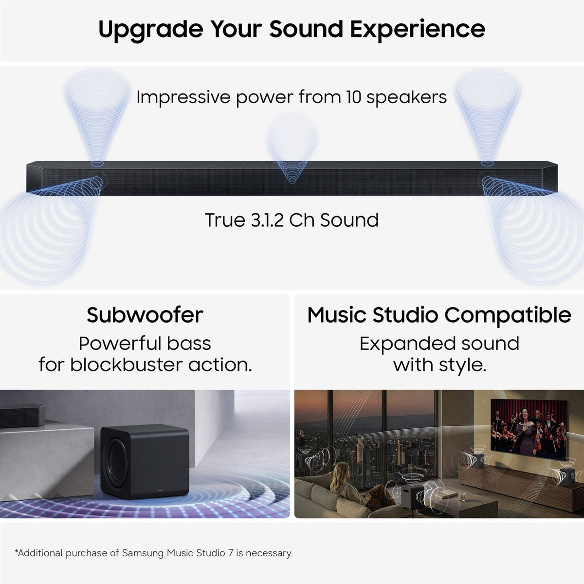 Samsung HW Q600H XU 3.1Ch Soundbar with Wireless Sub