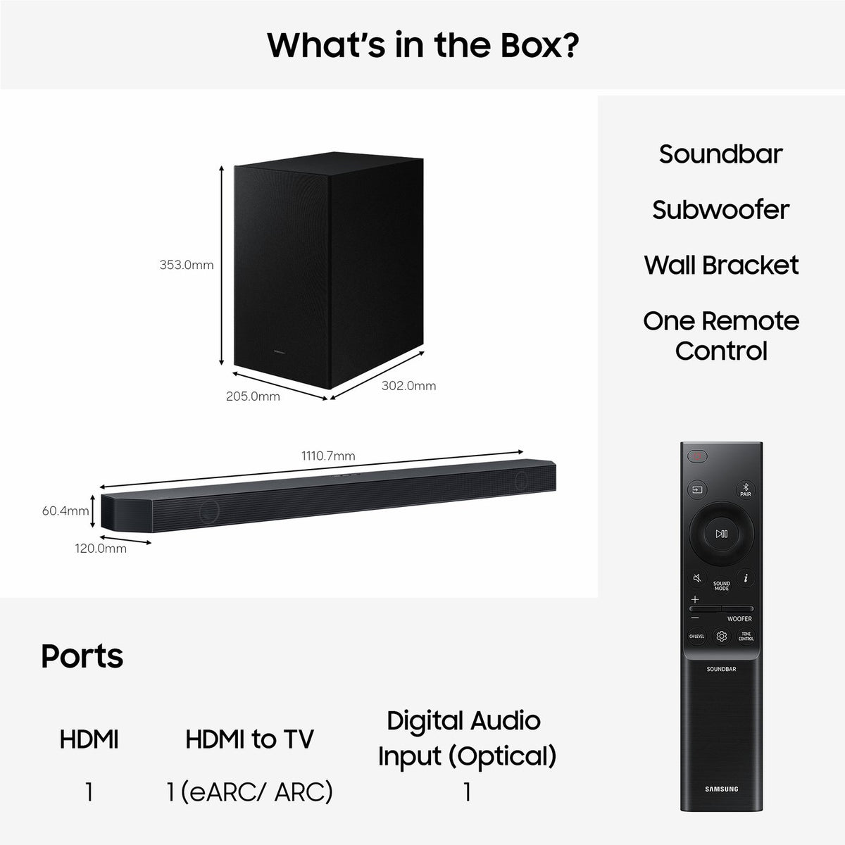 Samsung HW Q600H XU 3.1Ch Soundbar with Wireless Sub