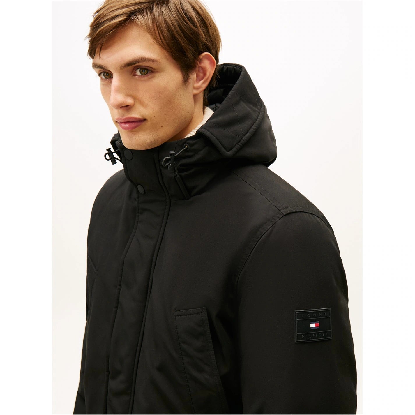 Men's Padded Utility DWR Hooded Thigh Length Parka