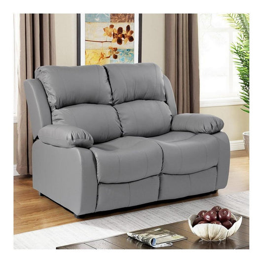 Banbury Grey Faux Leather 2 Seat Sofa