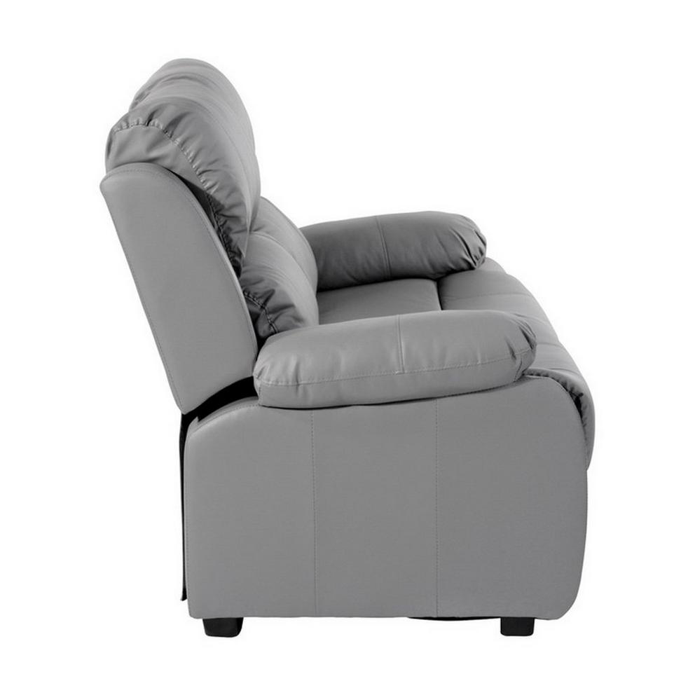 Banbury Grey Faux Leather 2 Seat Sofa