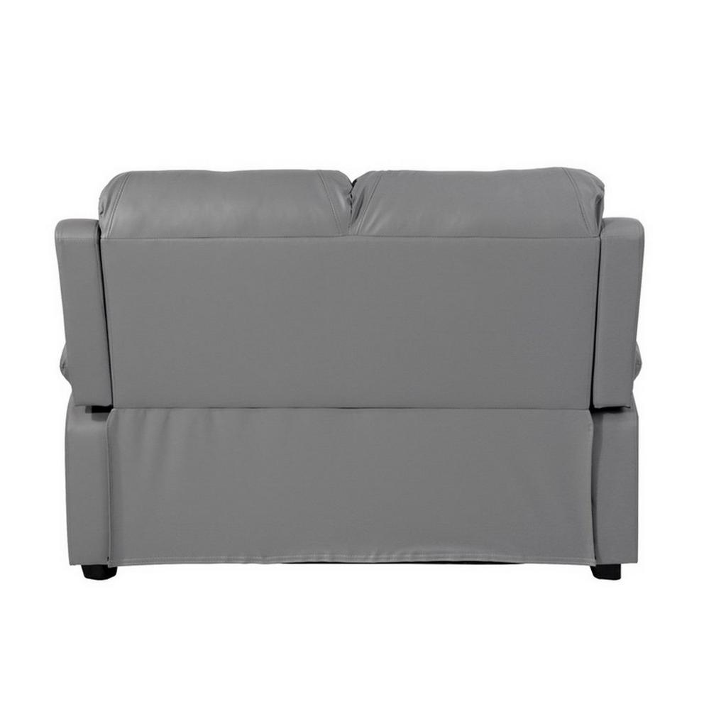 Banbury Grey Faux Leather 2 Seat Sofa