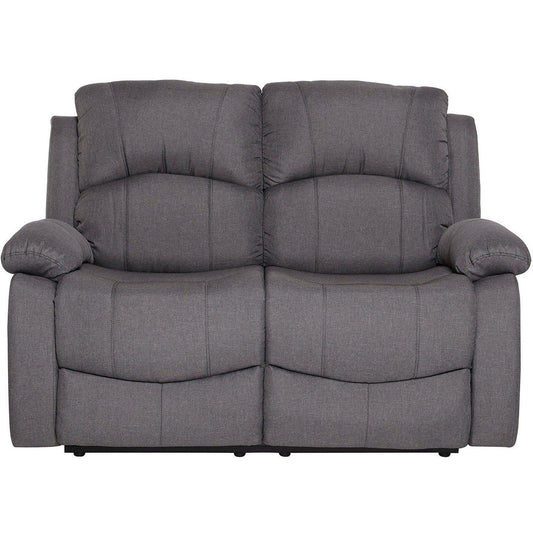 Canterbury Grey Fabric 2 Seater Recliner Sofa