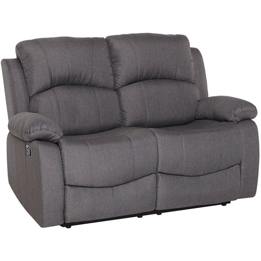 Canterbury Grey Fabric 2 Seater Recliner Sofa