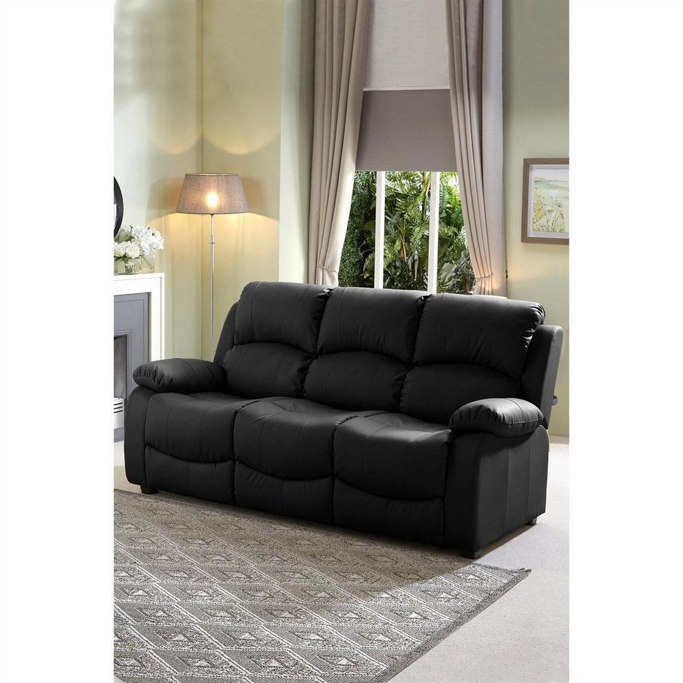 Banbury Faux Leather 3 Seater Sofa