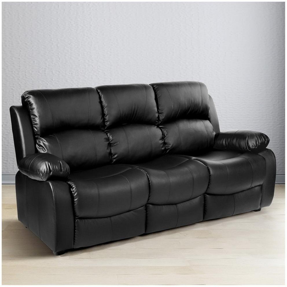 Banbury Faux Leather 3 Seater Sofa