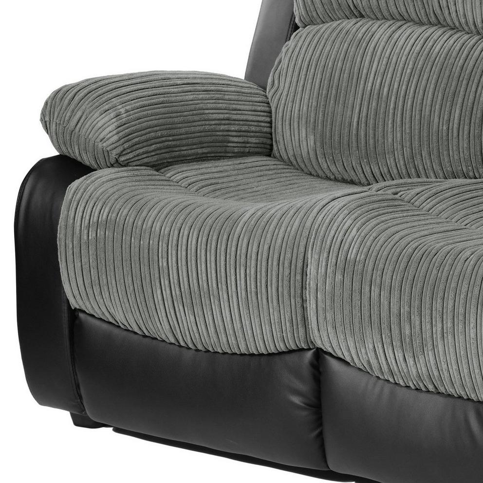 Banbury Faux Leather Cord 3 Seat Sofa