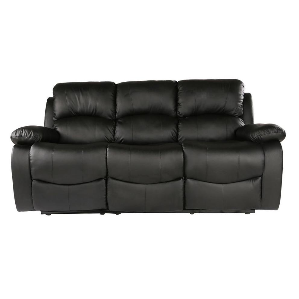 Canterbury Faux Leather 3 Seater Recliner Sofa