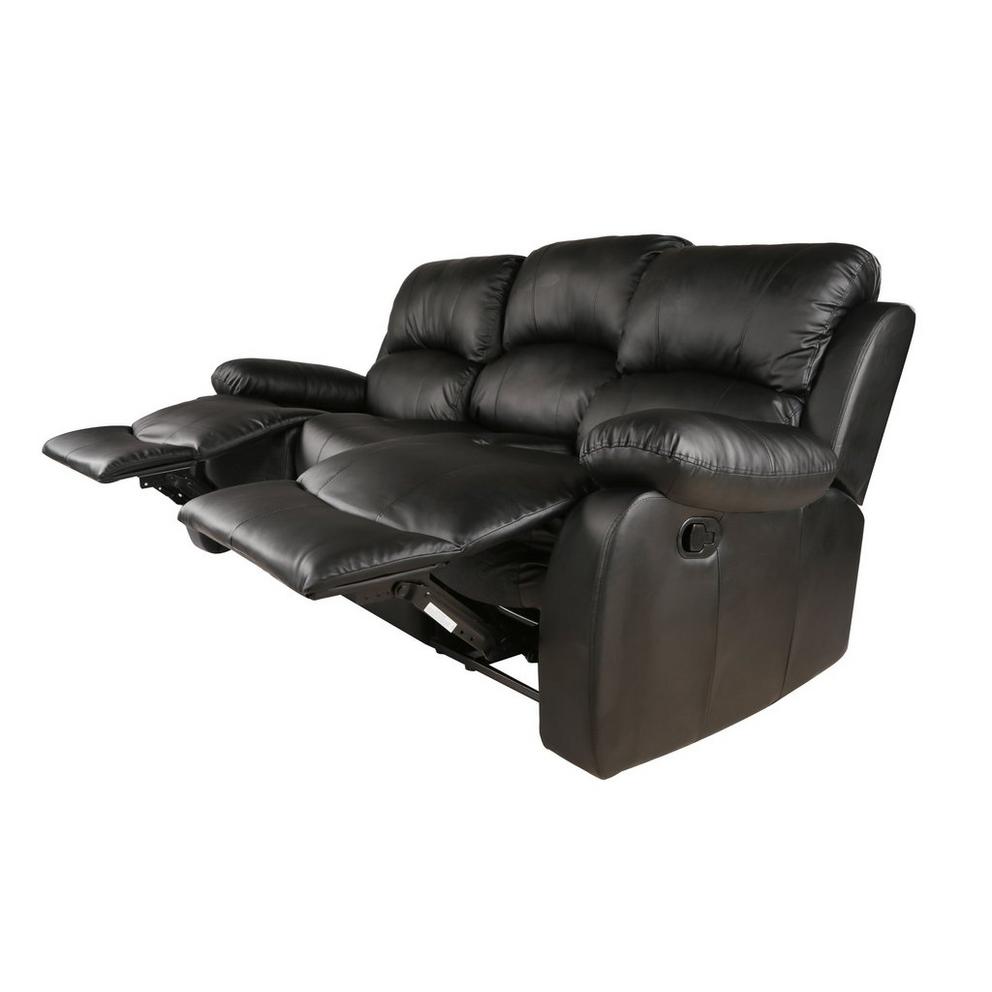Canterbury Faux Leather 3 Seater Recliner Sofa