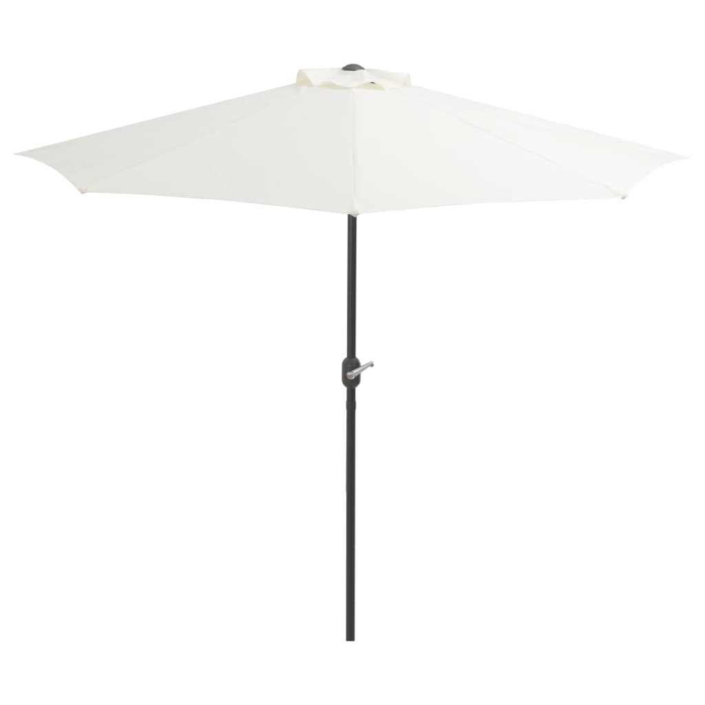 NNEVL Balcony Parasol with Aluminium Pole Sand 270x135 cm Half - Interactive Group