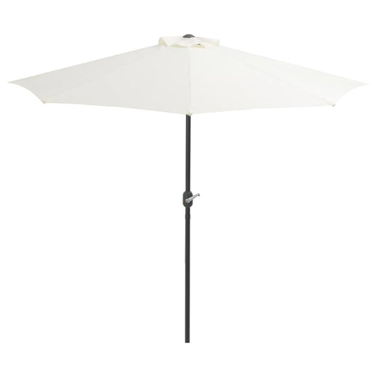 NNEVL Balcony Parasol with Aluminium Pole Sand 270x135 cm Half - Interactive Group
