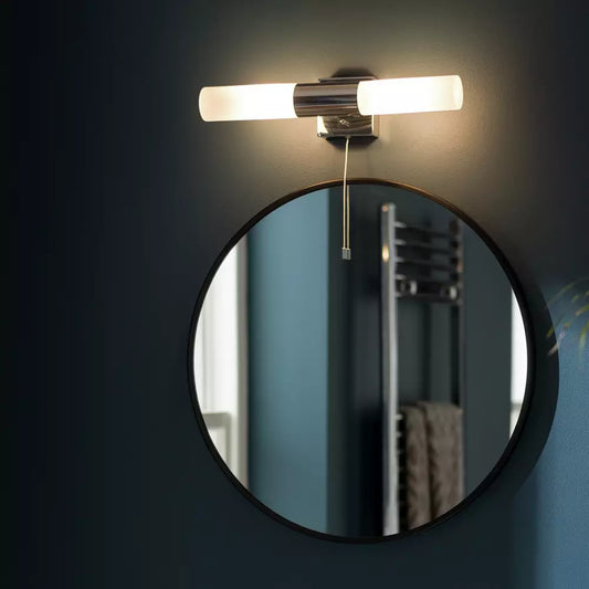 Argos Home Twin 2 Light Bathroom Wall Light - Chrome