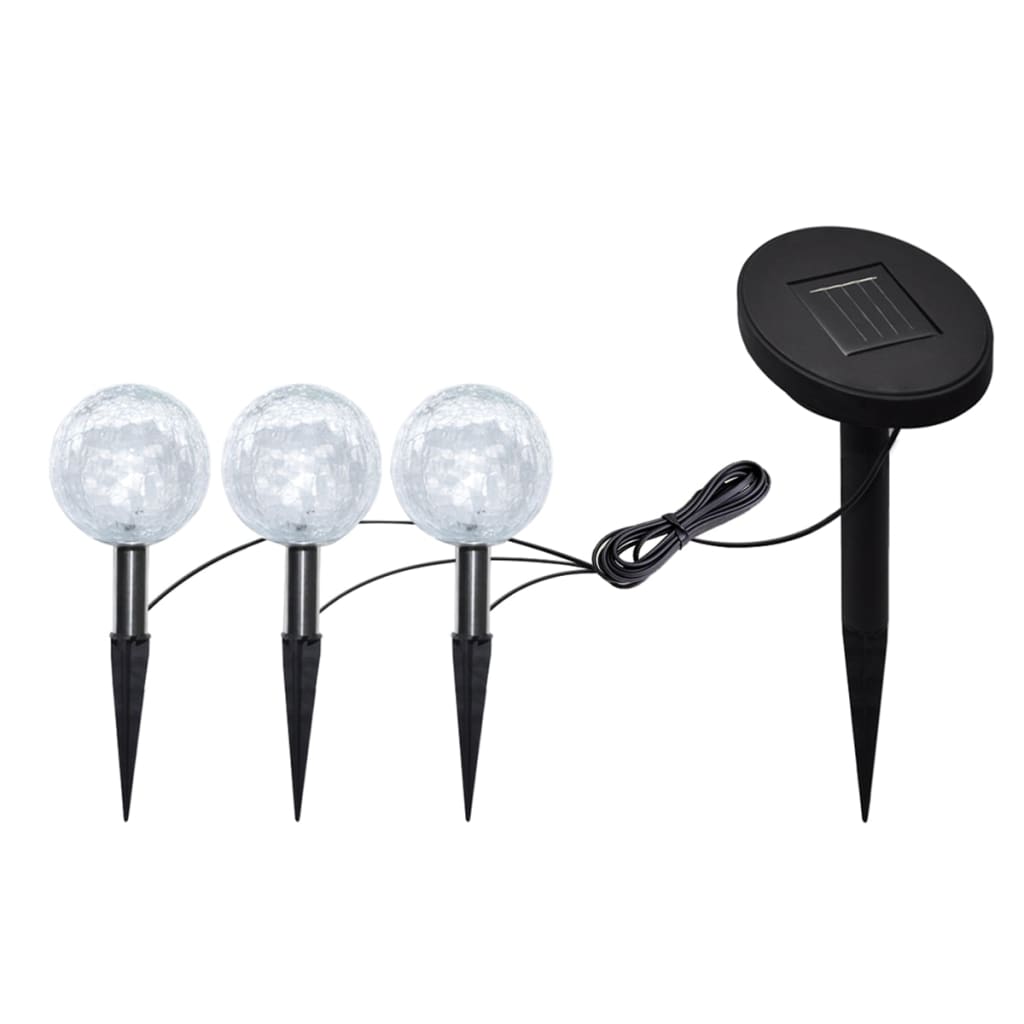 NNEVL Garden Lights 6 pcs LED with Spike Anchors & Solar Panels - Interactive Group