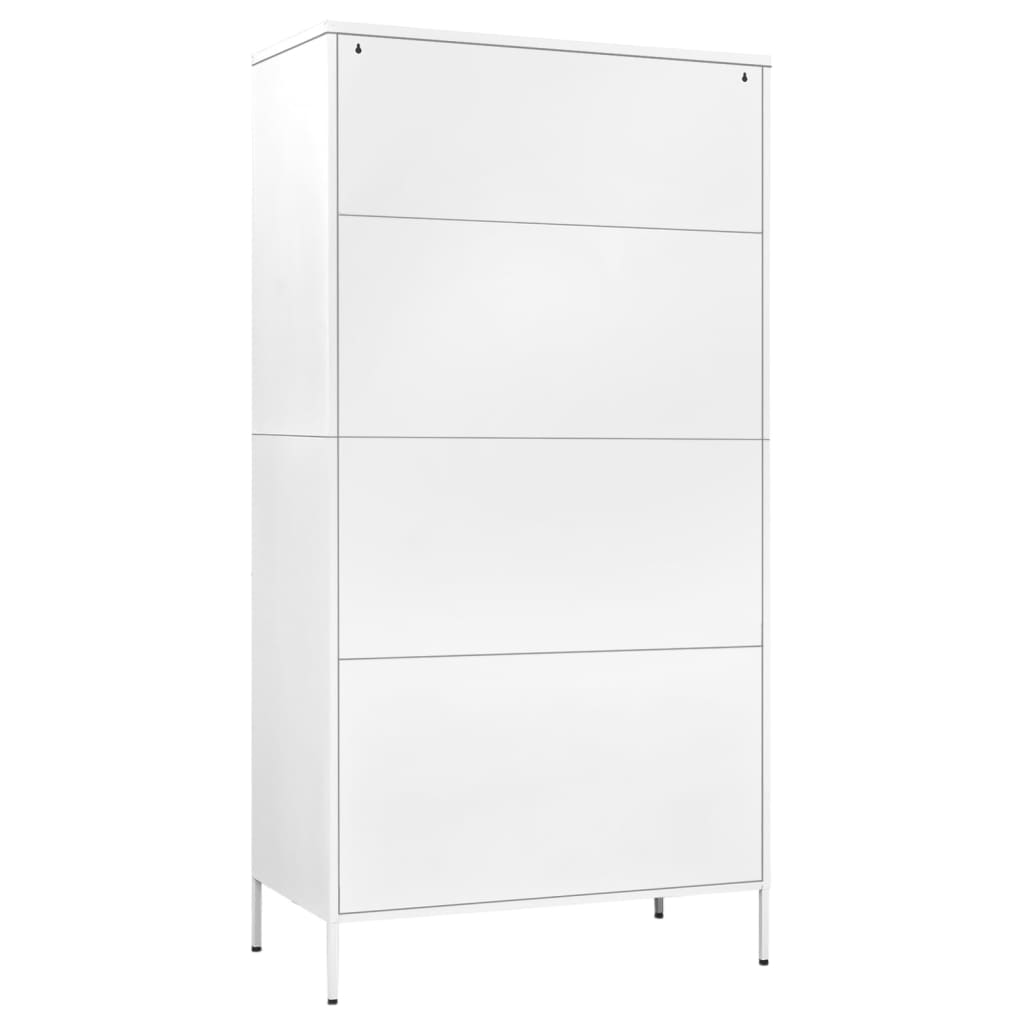 vidaXL Wardrobe Armoire Closet Clothes Storage Organizer for Bedroom Steel - Interactive Group