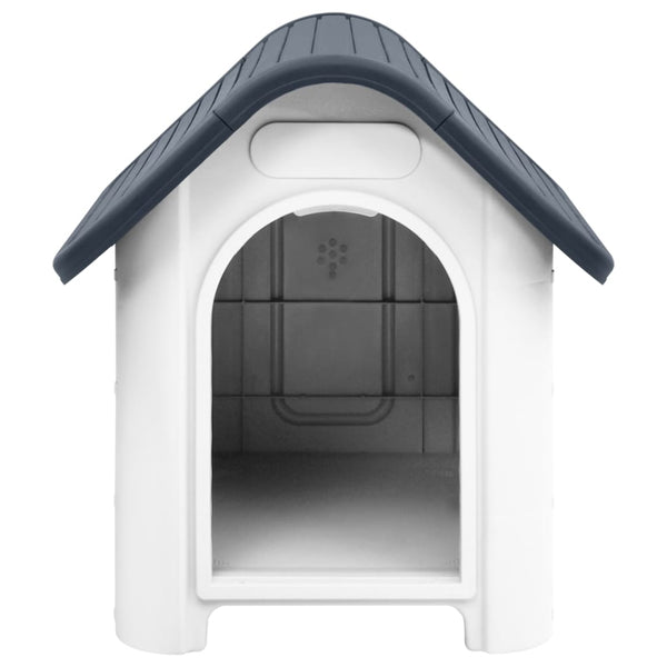 vidaXL Dog House Garden Dog Kennel Small Pet Cage Puppy Shelter Polypropylene - Interactive Group
