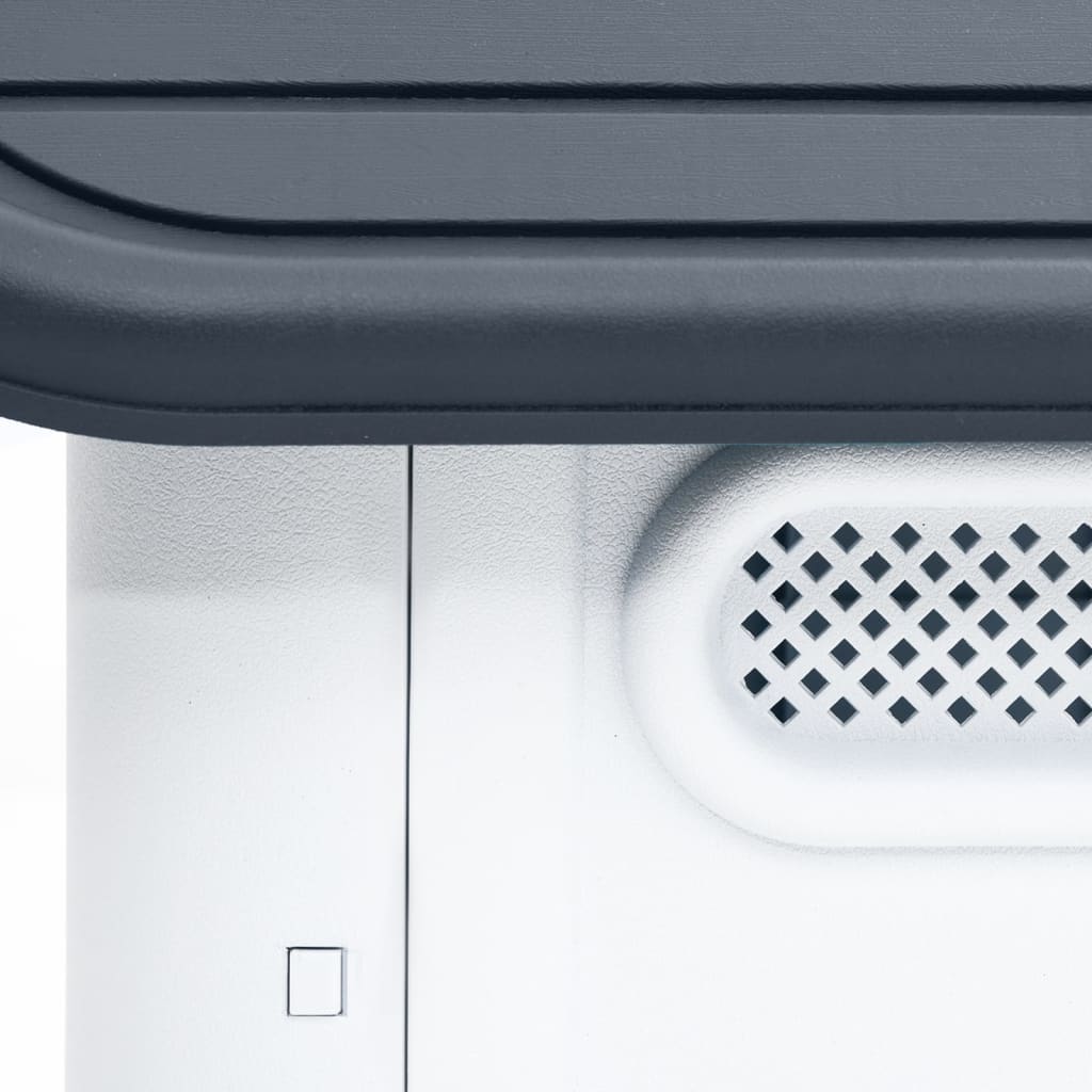 vidaXL Dog House Garden Dog Kennel Small Pet Cage Puppy Shelter Polypropylene - Interactive Group