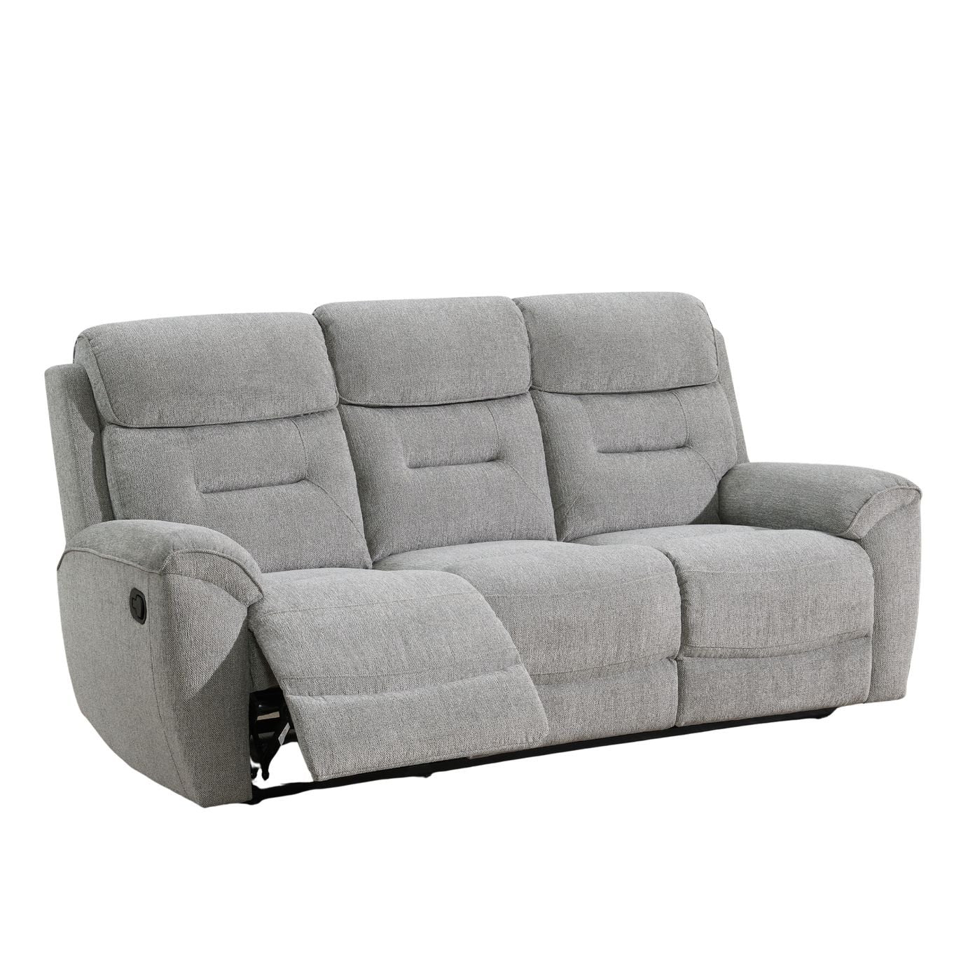 Sofa Source Huntington 3 Seater Recliner Sofa - Light Grey