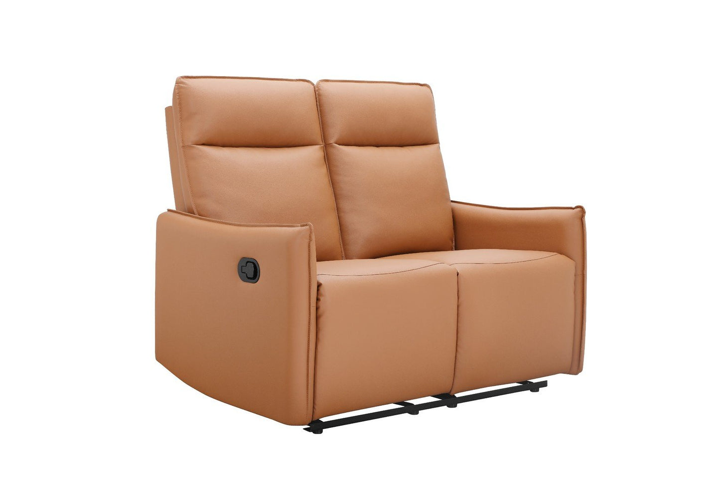 Dorel Lugo Faux Leather 2 Seater Recliner Sofa- Brown
