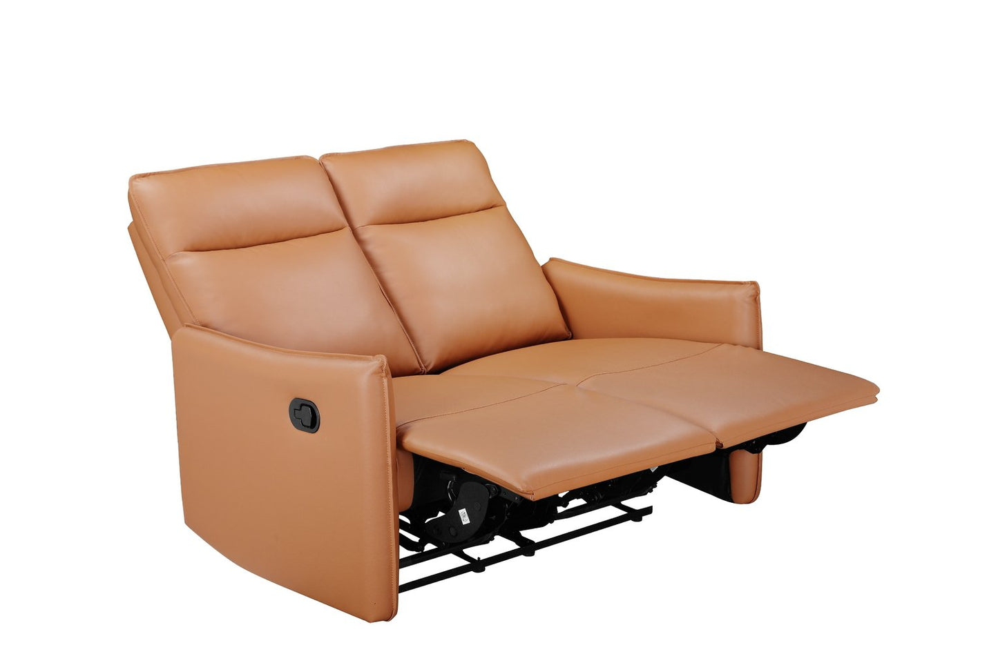 Dorel Lugo Faux Leather 2 Seater Recliner Sofa- Brown