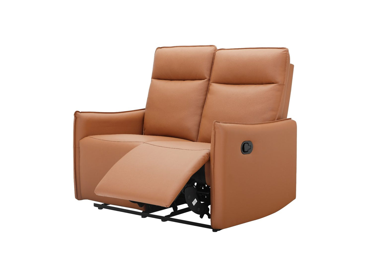 Dorel Lugo Faux Leather 2 Seater Recliner Sofa- Brown