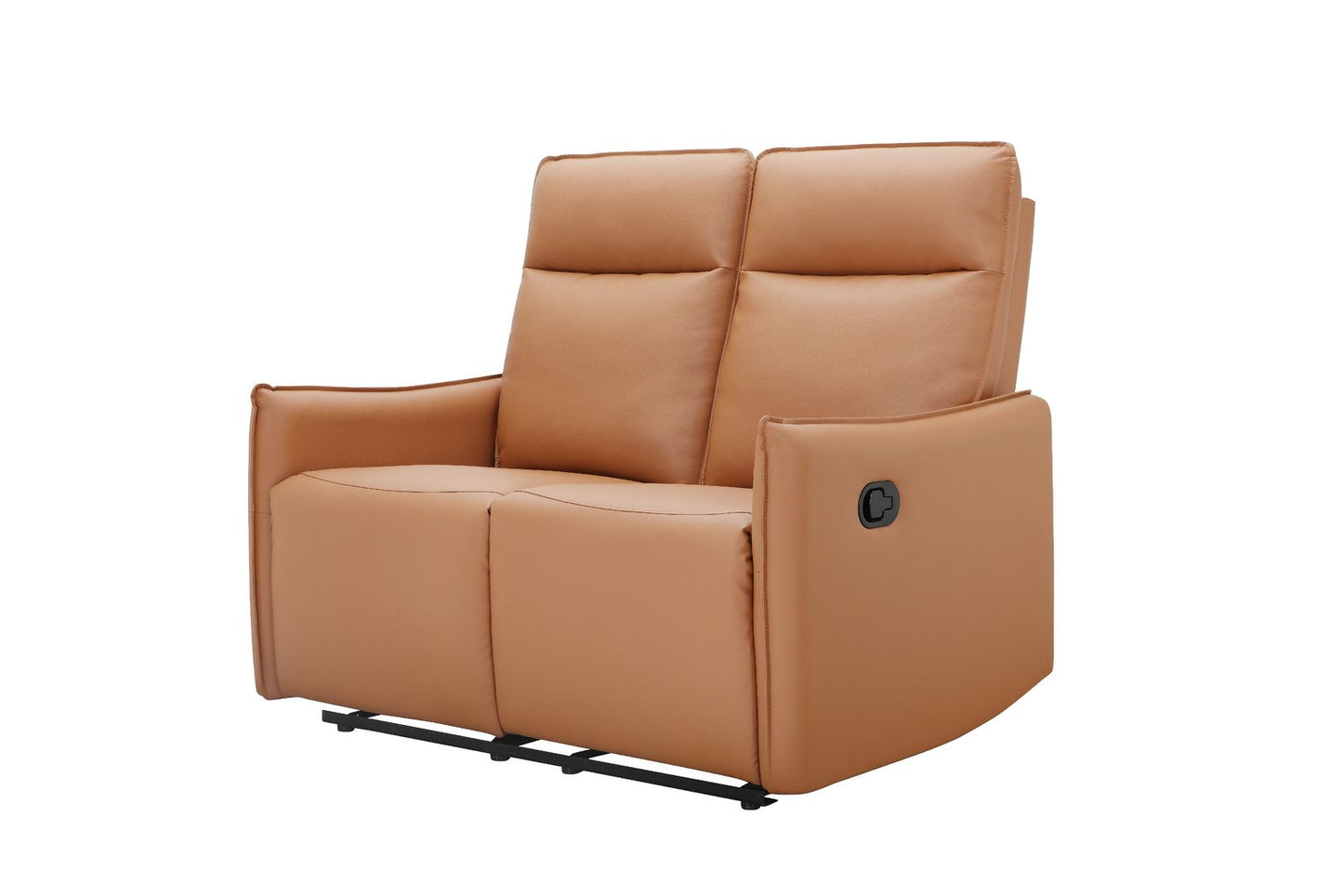 Dorel Lugo Faux Leather 2 Seater Recliner Sofa- Brown