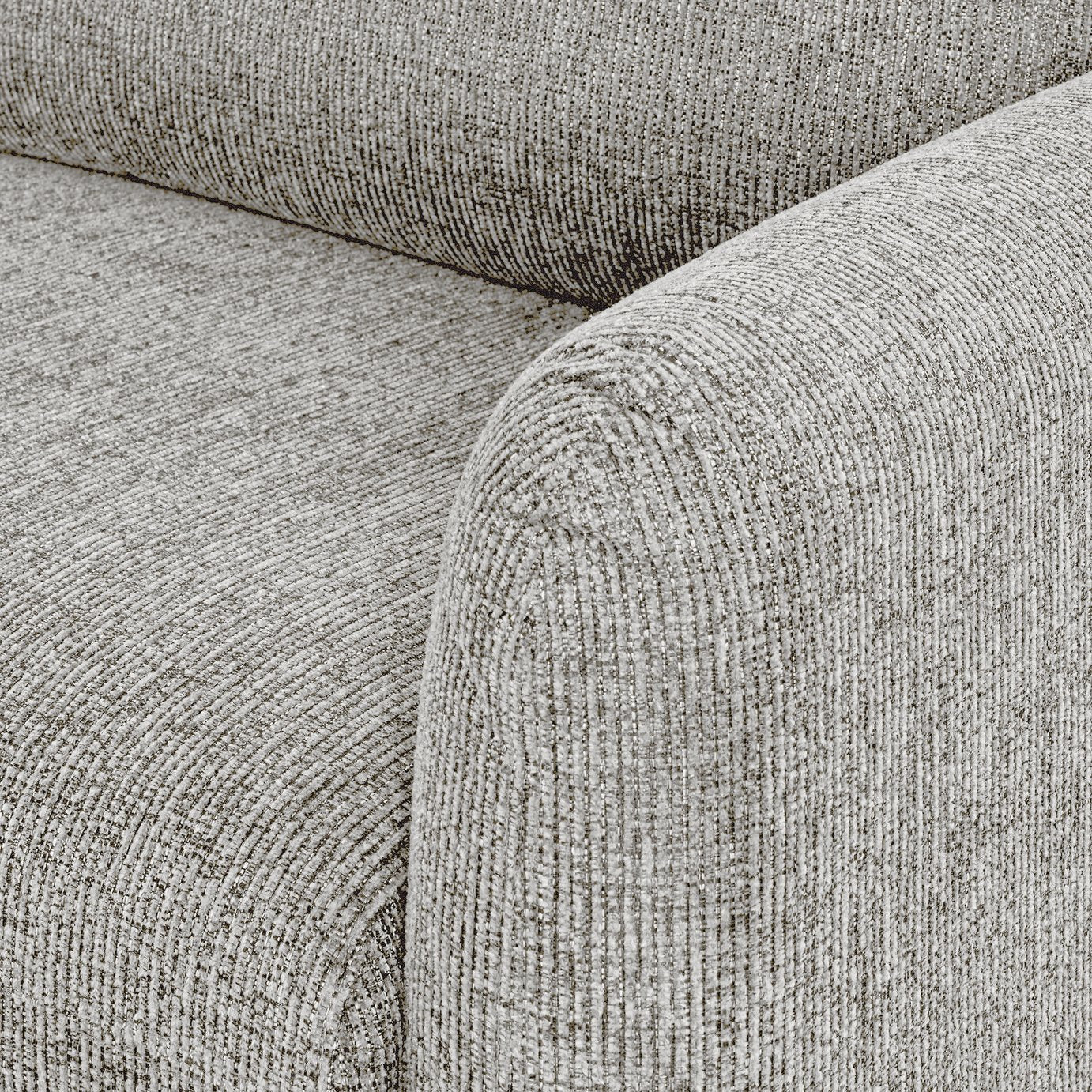 Argos Home Betty Fabric 3 Seater Sofa - Light Grey