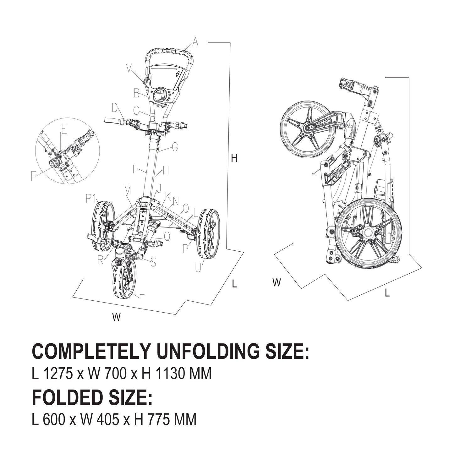 Slazenger 1 Click 360 Golf Trolley